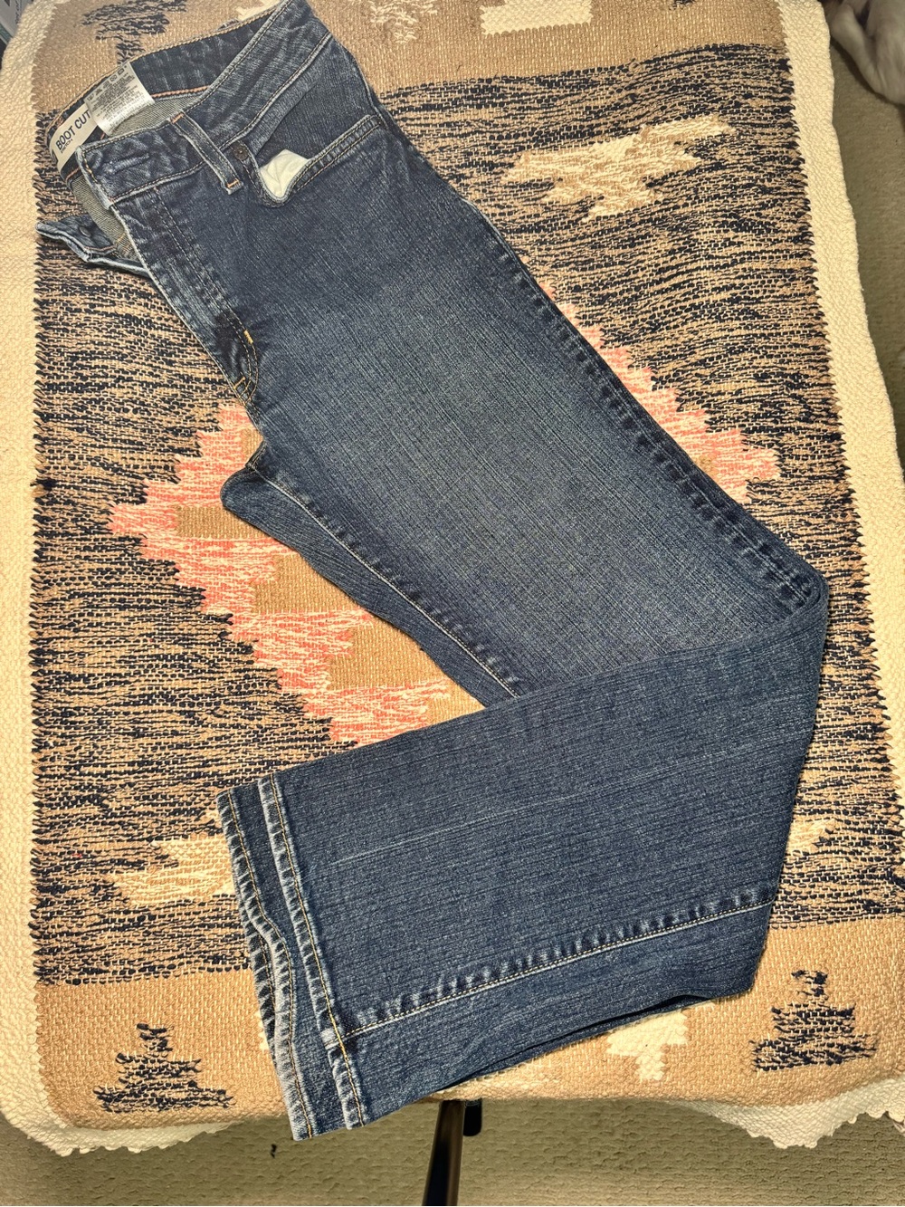 GAP Women's Boot Cut Jeans in Dark Blue Denim